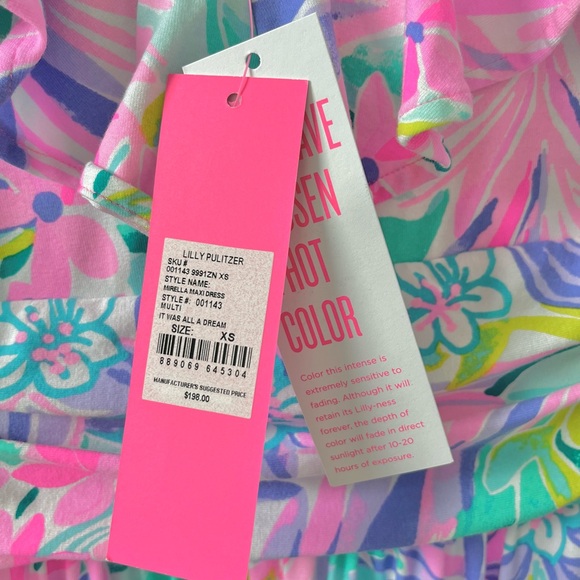 NWT Lilly Pulitzer Mirella Maxi Dress “It was all a dream” XS - Picture 6 of 7